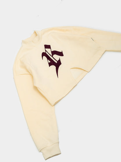 denying love and truth - cropped crewneck