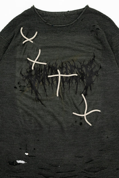 lace - crewneck (L)
