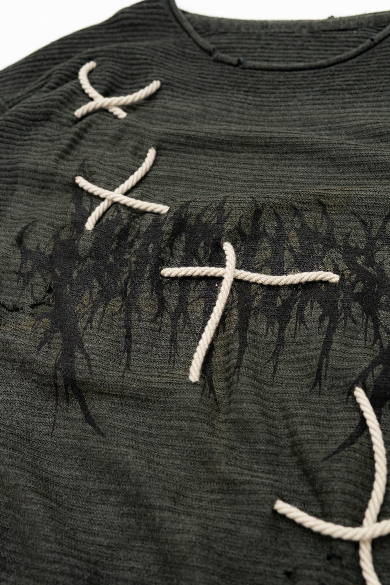 lace - crewneck (L)