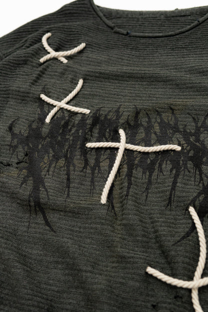 lace - crewneck (L)