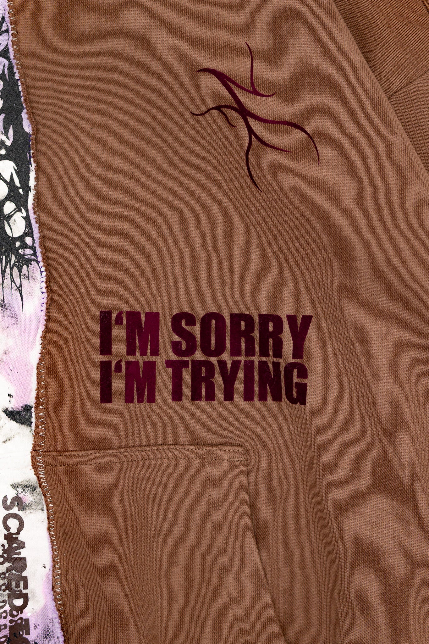 riddled with cracks  - hoodie (M)