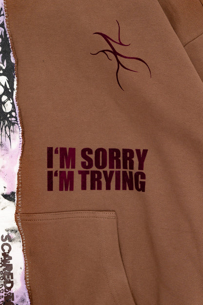 riddled with cracks  - hoodie (M)