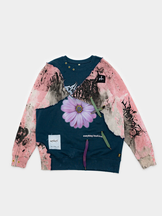 afflicted blossoms  - crewneck (XL)