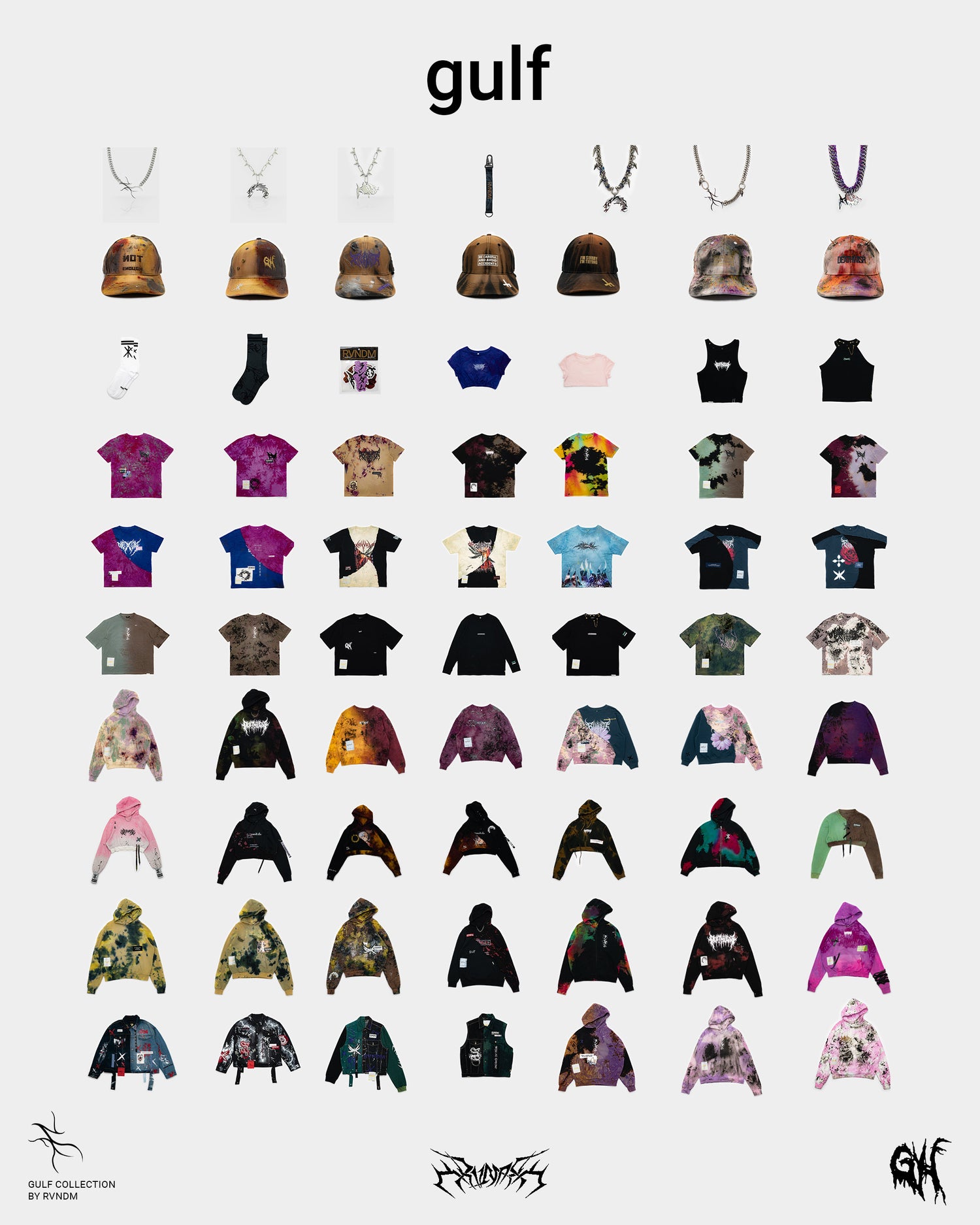 Die GULF Archive-Serie: 52 handveredelte 1-of-1 Pieces, die den gesellschaftlichen Zerfall thematisieren.