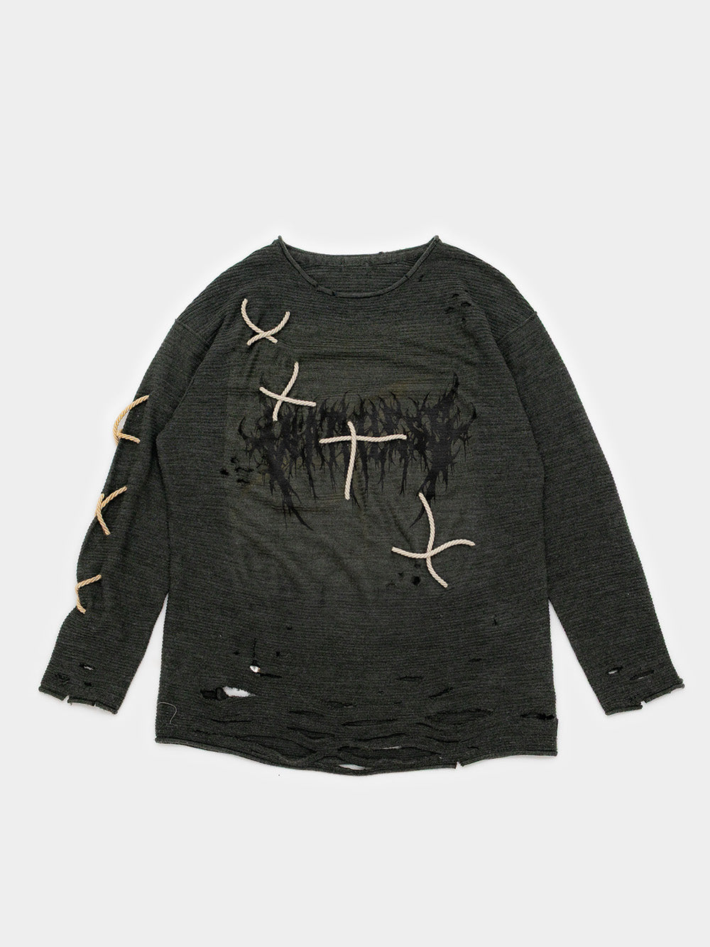 lace - crewneck (L)