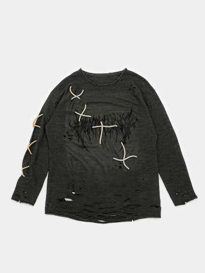 lace - crewneck (L)