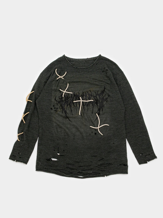 lace - crewneck (L)