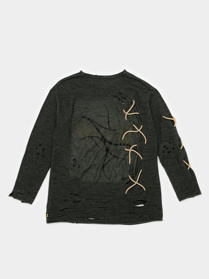 lace - crewneck (L)