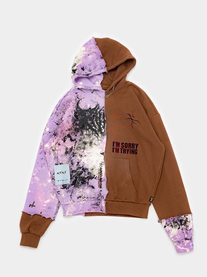 riddled with cracks  - hoodie (M)